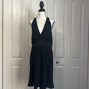 Black halter dress